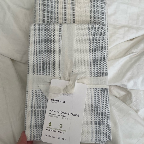 Pottery Barn Bedding Pottery Barn Hawthorne Stripe Standard Sham